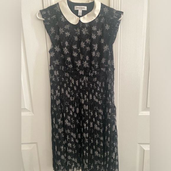 Vintage Peter Pan Sparkly Collar Dress - Picture 2 of 2